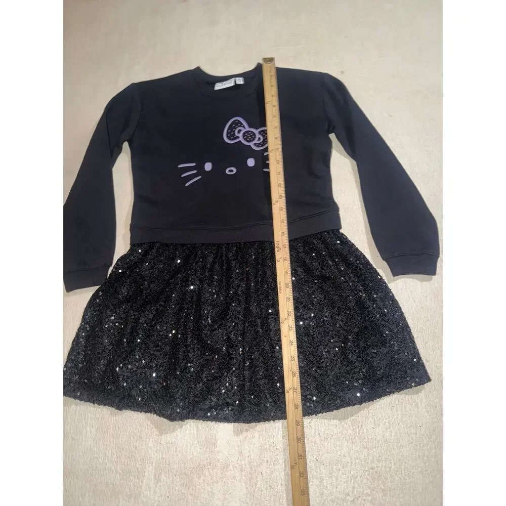 Hello kitty the children place girls sweater dress sequins dress